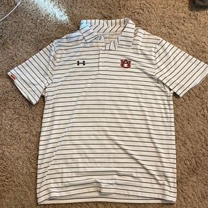 White Auburn Tigers Under Armour Polo XL - NEW!
